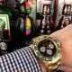 Perfect Replica Rolex Daytona Multicolor Diamond Bezel Yellow Gold Band 43mm Watch (3)_th.jpg